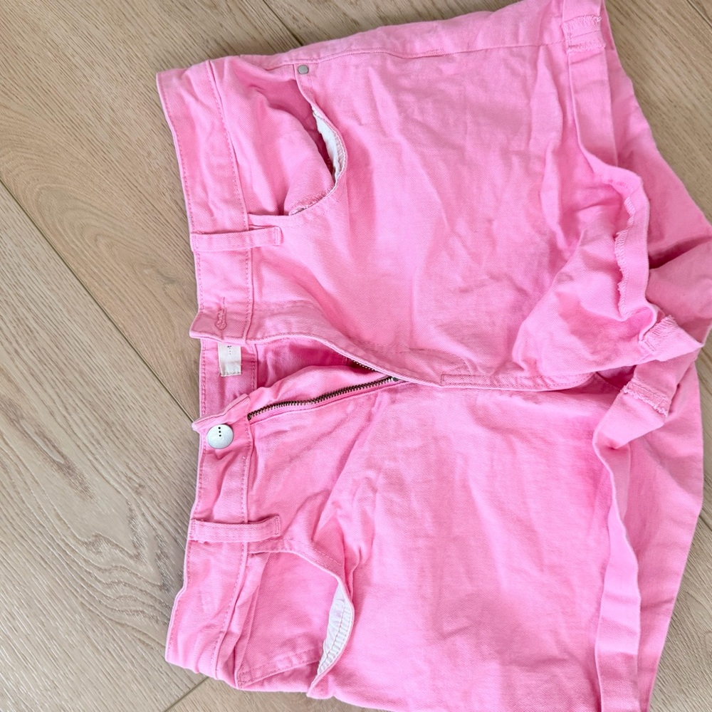 Francesca's Collections Pink Denim Shorts